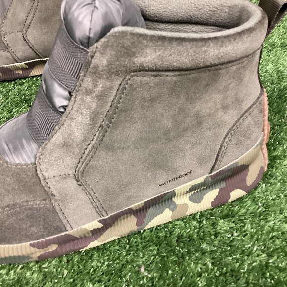 Sorel Out N About Plus Mid Boots Suede Camo 10 - Picture 5 of 12